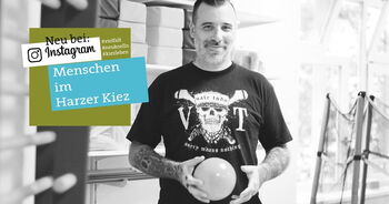 Menschen im Harzer Kiez: Kampagnenbild des Fotoprojekts